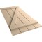 Ekena Millwork Rustic Four Board Joined Board-n-Batten Smooth Faux Wood Shutters w/Z-Board, 22W x 68H, PR SHUBJZ22X68SMPR - alternate 7